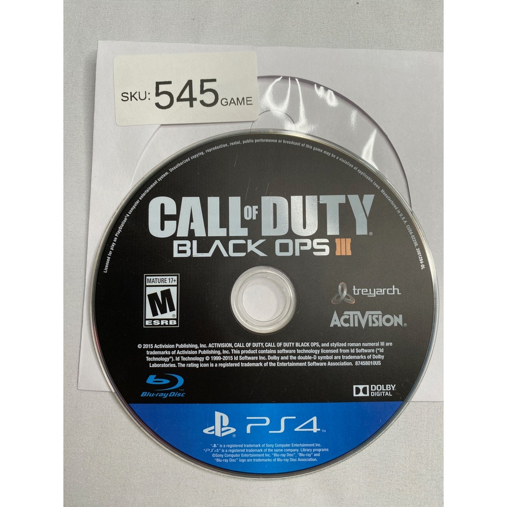 Call of Duty Black Ops III PS4